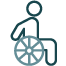 Icono de domótica aplicada a la accesibilidad