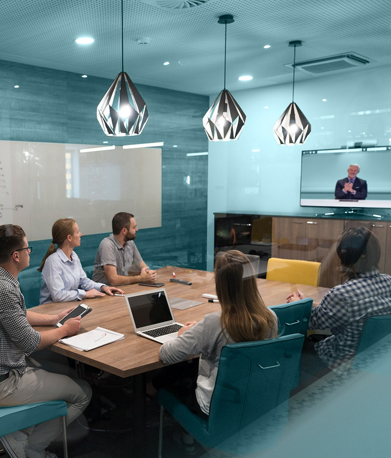 Sala de videoconferencias y reuniones